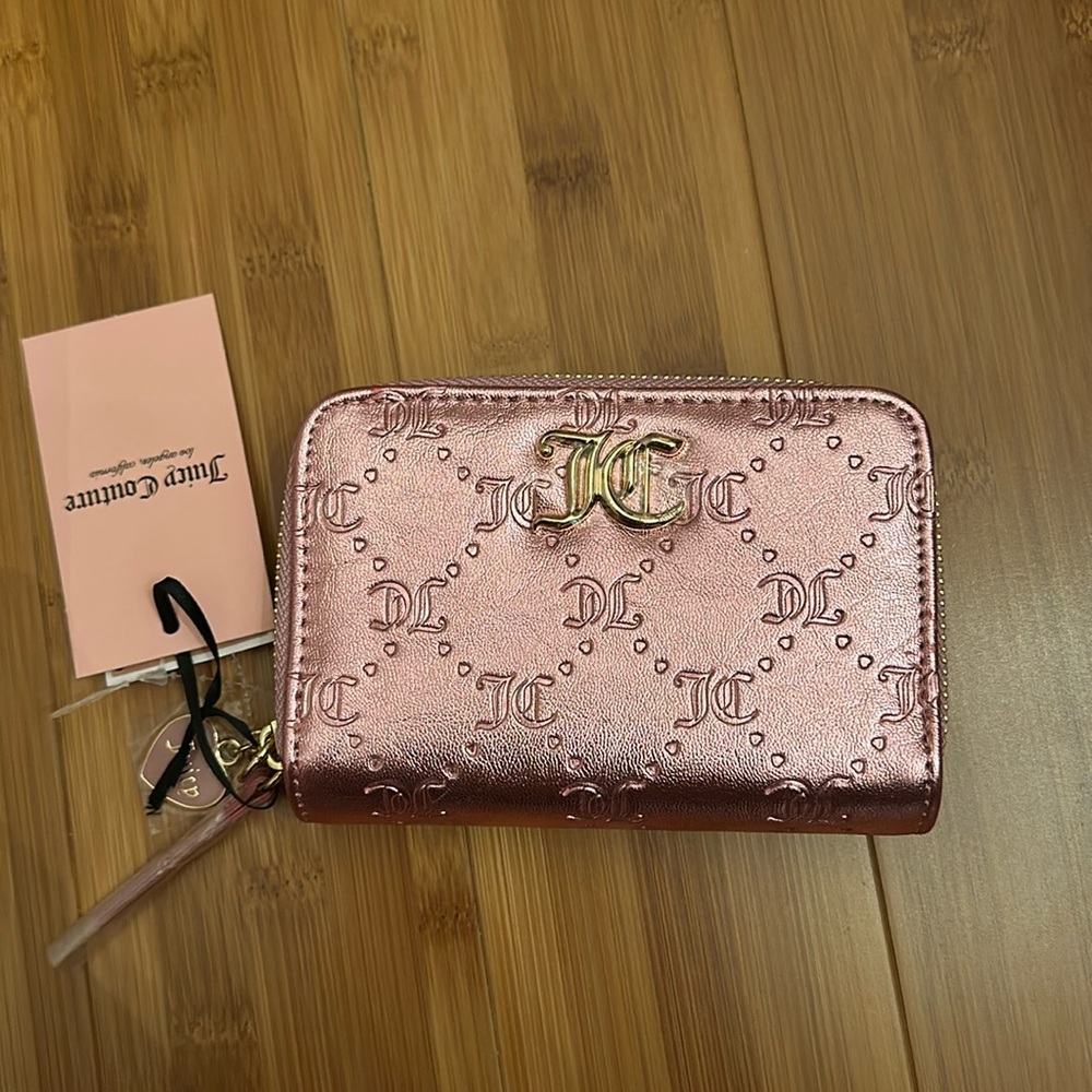 SOLD! Juicy Couture Pink Metallic Wallet